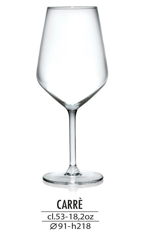 Bicchiere degustazione vino bianco, cristallino cl. 27