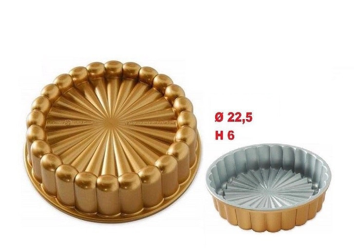 Nordic ware stampo charlotte teglia per torta in alluminio pressofuso bundt  cake jubille dourado party