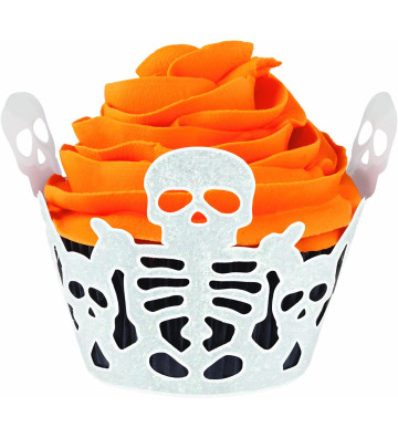 Wilton skeleton cupcake...