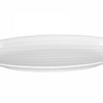 Tognana vassoio ovale cm 45x21 show plate bianco professionale in melamina resistente da -20° + 70°