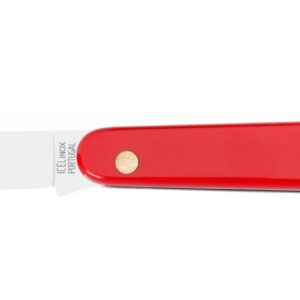 Icel coltello professionale da innesto 11 cm manico rosso