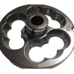Salvinox piastra con mozzo per tritacarne 12 spezzatino ,acciaio inox auto affilanti qualità professionale