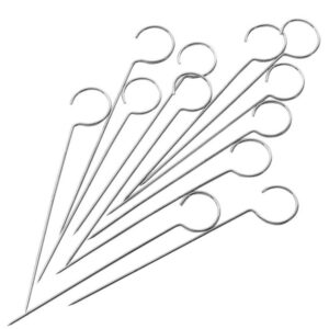Pedrini set 10 spiedini in acciaio inox