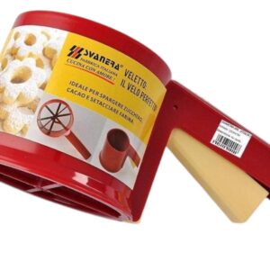 Svanera spargi zucchero, cacao, farinavelo in plastica con rete inox