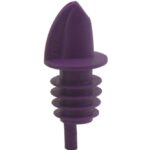The bars set 12 tappo versatore viola, plastic pourer, prodotto professionale