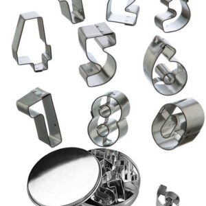 Eva set 9 formine numeri taglia pasta tagliapasta taglia dolci biscotti