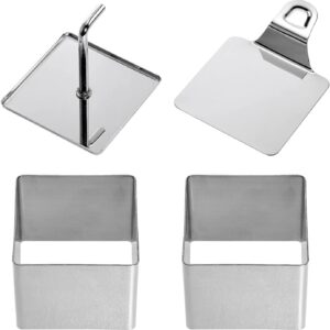 Westmark stampino quadrato set 4 pz  per dessert in acciaioi inox