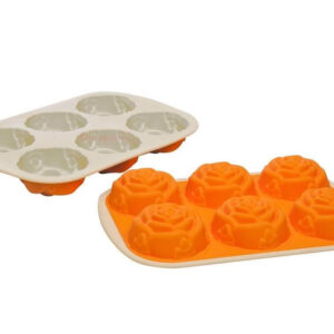 Tognana cupcakes stampo muffin arancione, cm 28x19 - in silicone 40 + 230 °