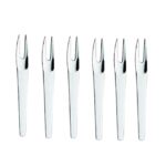 Abert Appetizer, set 12 forchette da antipasto 2 punte in acciaio