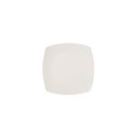 Tabletop piatto portata in porcellana bianca 30,5cm  quadro