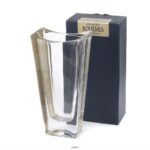 Bohemia Okinawa Gold, vaso 25,5 cm in cristallo trasparente