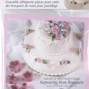 Wilton set 5 stampi, rose non ti scordar di me