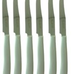 Bonomi tavola, set 6 coltelli bianco lama liscia
