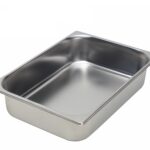 Arici bacinella cm 35.5x25x15 per gelateria in acciaio inox 18/10