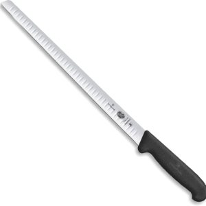 Victorinox, coltello salmone, lama alveolata flessibile in acciaio, manico fibrox