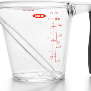 Oxo caraffa graduata 250 ml, angolata, in tritan misura ml/oz/cups