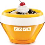 Zoku ice cream maker, coppa termica per gelato istantaneo qualità extra arancio