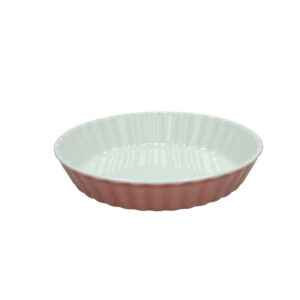 Tognana charme, stampo crostata in porcellana da forno cm 26x5 rosa cipria