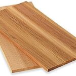 Bisetti, set 2 assi in cedro per cucinare pesce o carne cm 38x15x1