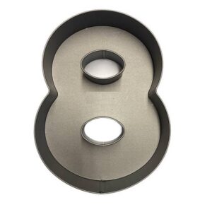 Calder teglia forma numero 8 alluminio antiaderente