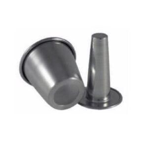 Liotti forma babà con cono estraibile in alluminio 7 x 8 cm