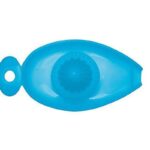 Excelsa rainbow, spremiagumi da tavolo in plastica azzurro
