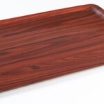 Cambro capri vassoio rettangolare cm 43x61, laminato con superficie liscia noce