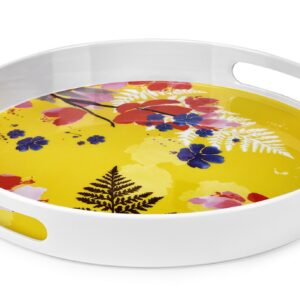 Fade bouquet, vassoio rotondo in melamina 38 cm con manici