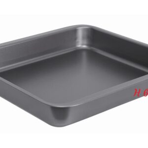 Gnali teglia quadrata cm 25x25x6 alta, alluminio antiaderente qualità media