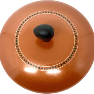 Moneta zecchino, coperchio bombato cm 16 in alluminio