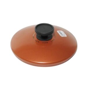 Moneta zecchino, coperchio bombato cm 28 in alluminio