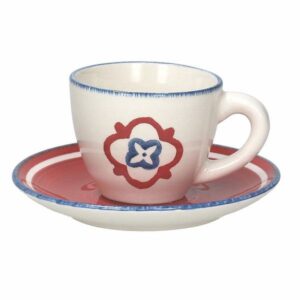 Tognana, gypsy tobago set 6 tazze caffè in ceramica colorata