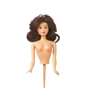 Wilton bambola bruna, per decorazione, in plastica