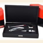 Frabosk, set enologico vino 4 pezzi più scatola box