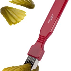 Westmark decorfix ,decoratore per cetrioli, coltello con 7 lame, 16,3 cm