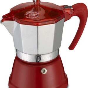 Gat caffettiera fantasia 6tz in alluminio adatta ad induzione