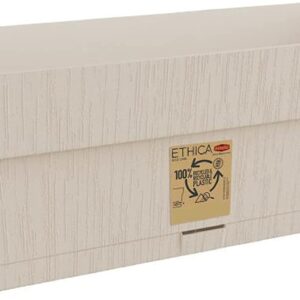 Stefanplast balconetta fioriera ethica cm 30 gesso, con riserva d'acqua