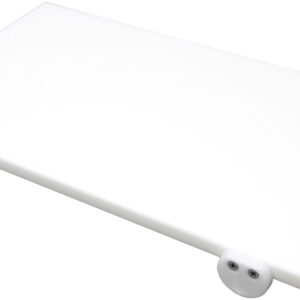 Euroceppi tagliere bianco professionale 50x40x2 cm, in polietilene hd