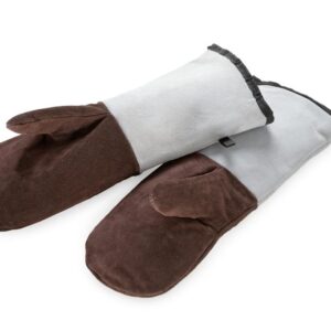 Thermohauser coppia guanti da forno in pelle, anticalore 45x15 cm, prodotto professionale