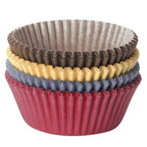 Tescoma pirottini grandi in carta da forno set 100 pezzi colori assortiti cm 6x2.5