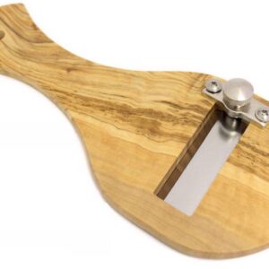 Calder tagliatartufi lama liscia 20 x 9 cm in legno di olivo