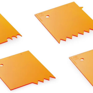 Thermohauser set 4  raschietti a pettine per decorazione
