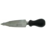 Coltello formaggio grana doppia seghetta, lama acciaio inox manico nylon