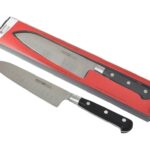 Svanera coltello santoku cm 17,5, in acciaio forgiato manico rivettato in pom
