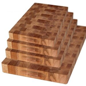 Panetta, tagliere rettangolare di testa,40x24x4  in legno di olmo, qualità professionale