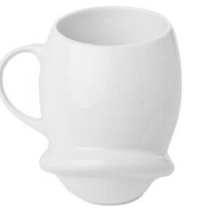 Gural tazza mug asimetric cc 350 in finissima porcellana qualità professionale