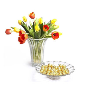 Vidivi vetrerie delle venezie  doge set centrotavola e vaso.