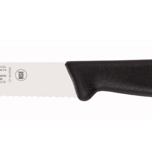 Icel coltello punta tonda lama dentata, in acciaio professionale