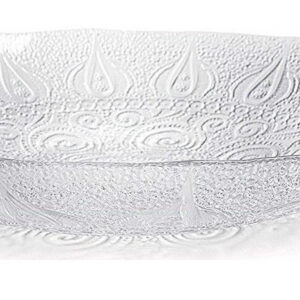 Excelsa Arabesque centrotavola, 39x39x7 cm in vetro