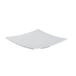 Table top, piatto vassoio sushi quadrato cm 35x35 in melamina bianca